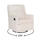 Fauteuil inclinable pivotant Emma et Oliver avec ports de charge USB/USB-C, fauteuil inclinable pivotant manuel à 270 degrés