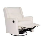 Fauteuil inclinable pivotant Emma et Oliver avec ports de charge USB/USB-C, fauteuil inclinable pivotant manuel à 270 degrés