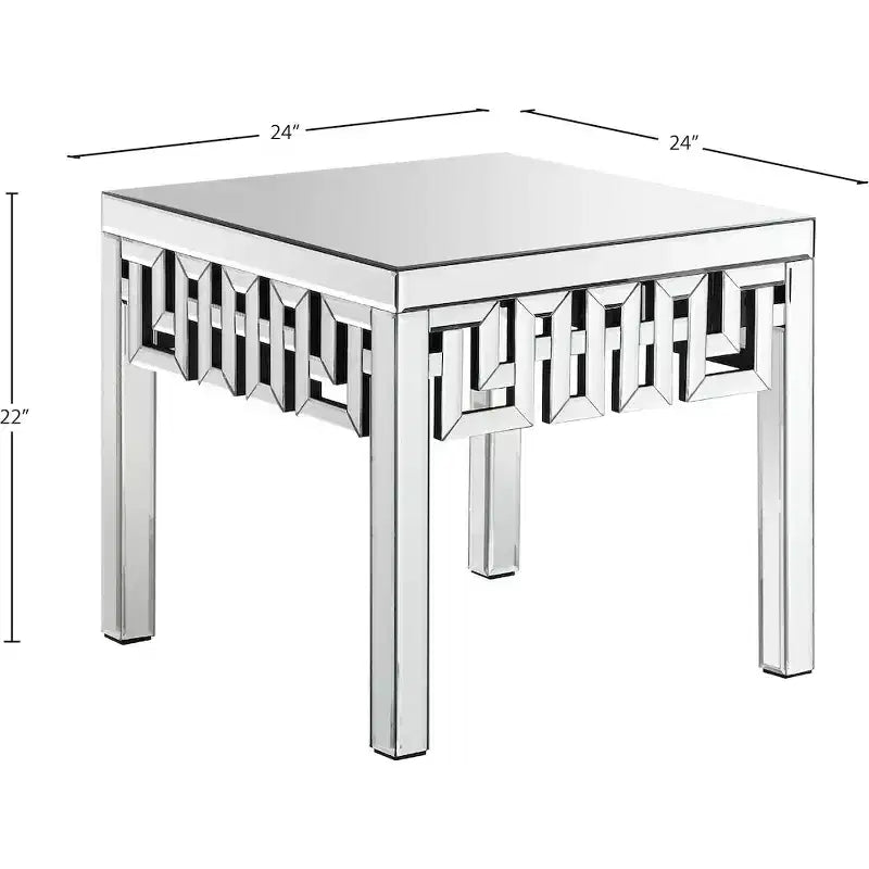 Table d'appoint miroir Aria Meridian Furniture