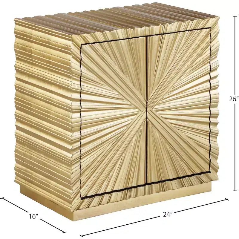 Table d'appoint Meridian Furniture Golda dorée