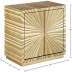 Table d'appoint Meridian Furniture Golda dorée