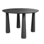HomeRoots 67 Black Solid Wood Oval Dining Table
