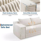 Canapé convertible SunnyFurn 75 avec 2 oreillers - Canapé-lit pliant 2-en-1, sans assemblage, pour salon et chambre à coucher