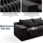 Canapé convertible SunnyFurn 75 avec 2 oreillers - Canapé-lit pliant 2-en-1, sans assemblage, pour salon et chambre à coucher