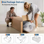 Canapé convertible SunnyFurn 75 avec 2 oreillers - Canapé-lit pliant 2-en-1, sans assemblage, pour salon et chambre à coucher