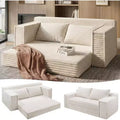 Canapé convertible SunnyFurn 75 avec 2 oreillers - Canapé-lit pliant 2-en-1, sans assemblage, pour salon et chambre à coucher