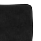 vidaXL Chaises de salle à manger lot de 4 Velours noir (100 % polyester), contreplaqué, métal