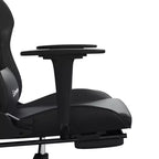 vidaXL Chaise de jeu similicuir noir et vert, métal, contreplaqué, mousse