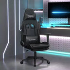 vidaXL Chaise de jeu similicuir noir et vert, métal, contreplaqué, mousse