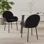 vidaXL Chaises de salle à manger, 2 pcs, gris foncé