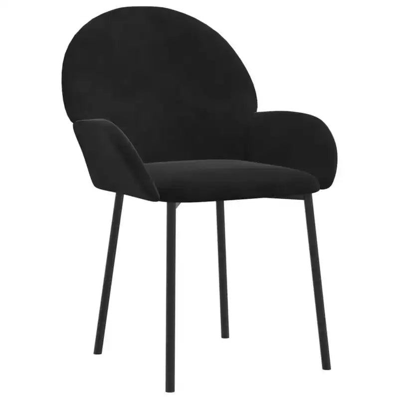 vidaXL Chaises de salle à manger, 2 pcs, gris foncé