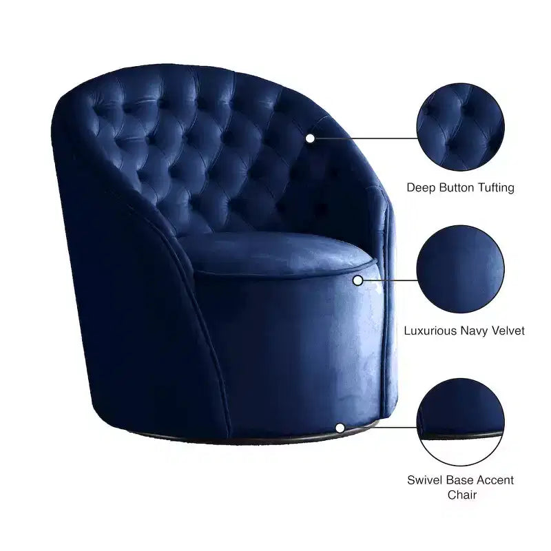 Chaise en velours Alessio Meridian Furniture