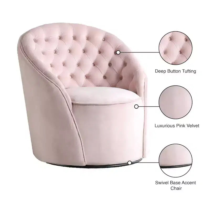 Chaise en velours Alessio Meridian Furniture