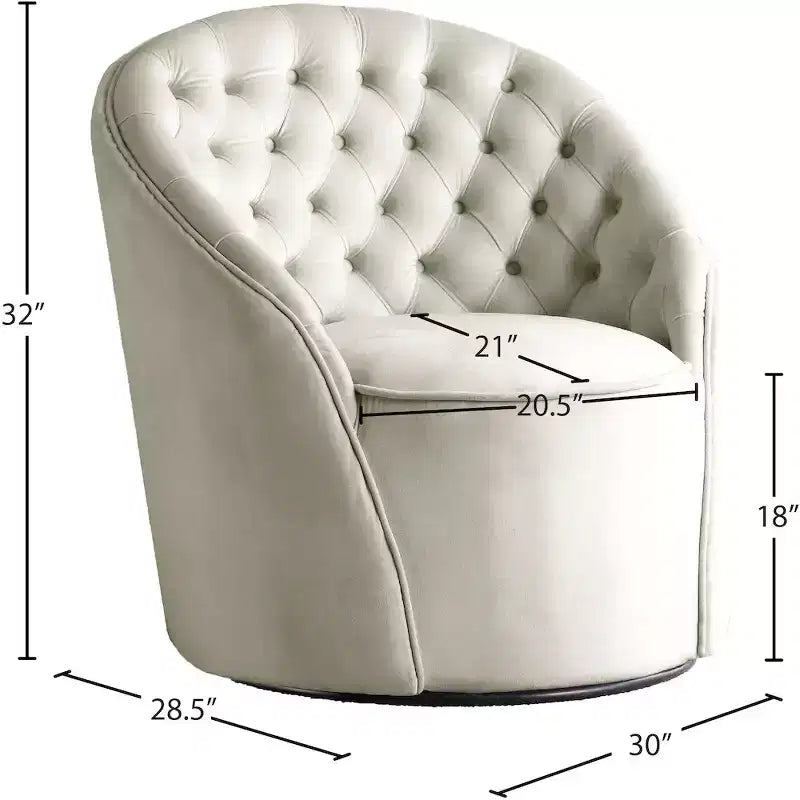 Chaise en velours Alessio Meridian Furniture