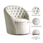 Chaise en velours Alessio Meridian Furniture