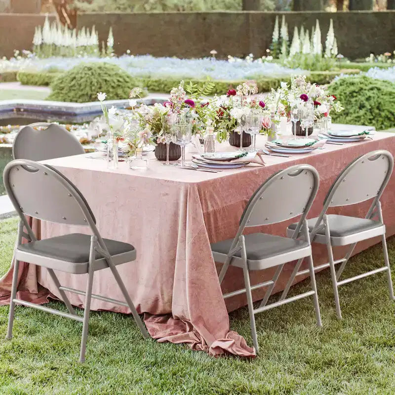 Lot de 4 chaises pliantes rembourrées Chaises pliantes rembourrées en cuir PU avec coussin moelleux, cadre métallique, dossier haut, portables pour la maison, le bureau, les fêtes