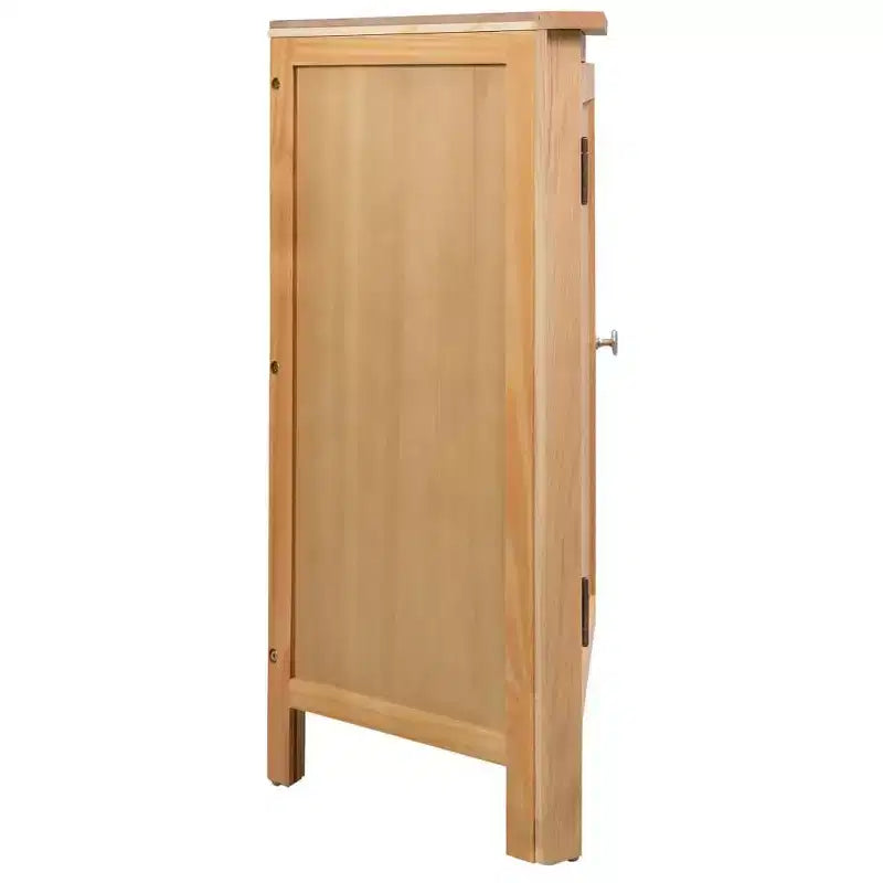 vidaXL Meuble d'angle Marron Bois de chêne massif Meuble d'angle compact