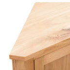 vidaXL Meuble d'angle Marron Bois de chêne massif Meuble d'angle compact