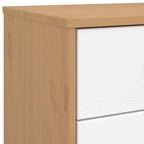 vidaXL Commode de rangement blanc et marron