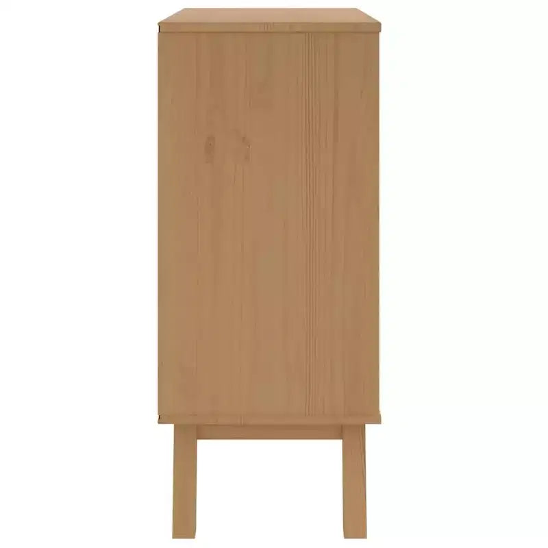 vidaXL Commode de rangement blanc et marron