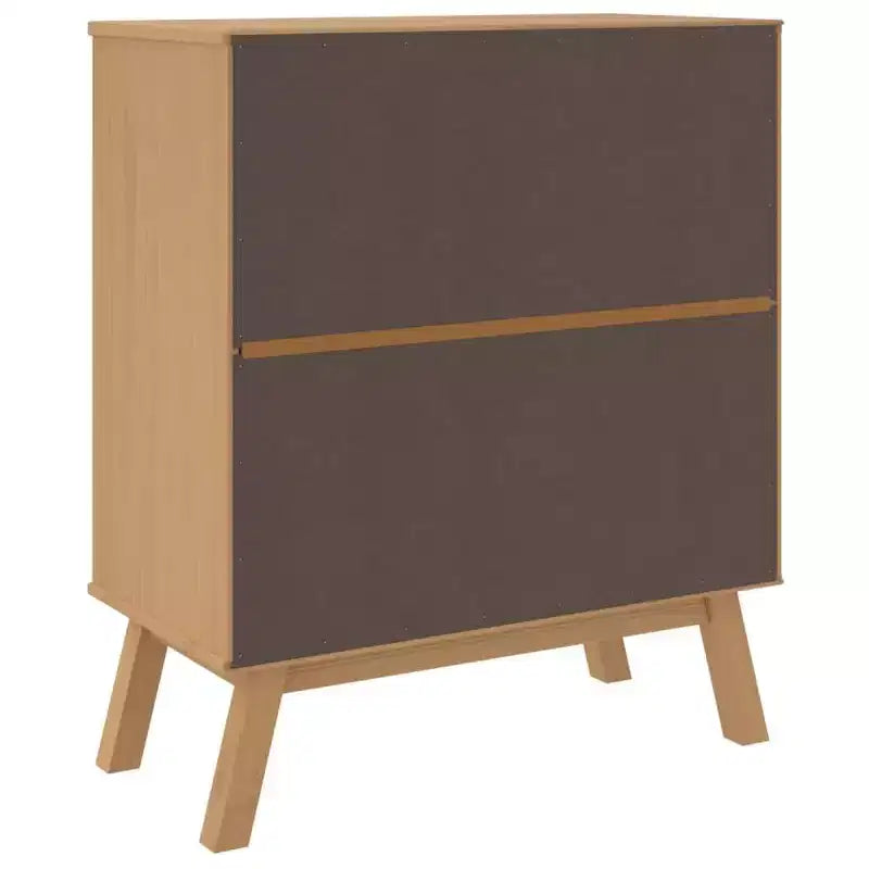 vidaXL Commode de rangement blanc et marron