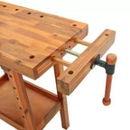 vidaXL Établi avec étaux 36,2x18,9x32,7 Bois d'acacia massif