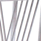 Table d'appoint HomeRoots 24 en verre miroir et fer avec étagère, coloris argent