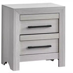 Table de chevet Passion Furniture Rustica 2 tiroirs de 61 cm de large