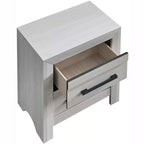 Table de chevet Passion Furniture Rustica 2 tiroirs de 61 cm de large
