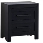 Table de chevet Passion Furniture Rustica 2 tiroirs de 61 cm de large