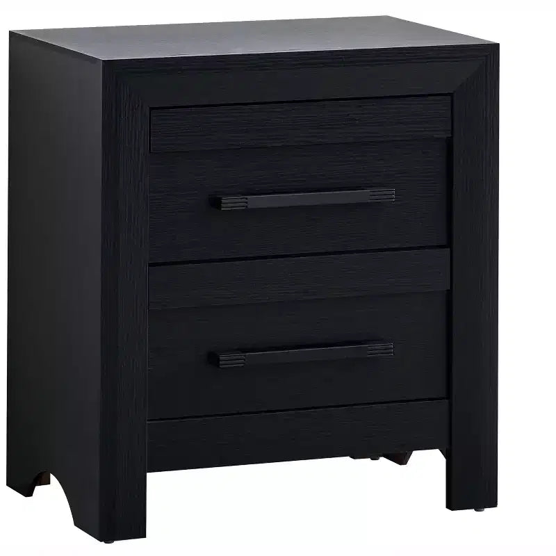 Table de chevet Passion Furniture Rustica 2 tiroirs de 61 cm de large