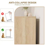 Commode 7 tiroirs en rotin pour chambre, meuble TV en rotin style ferme avec 7 tiroirs de rangement, organisateur polyvalent moderne pour chambre, entrée
