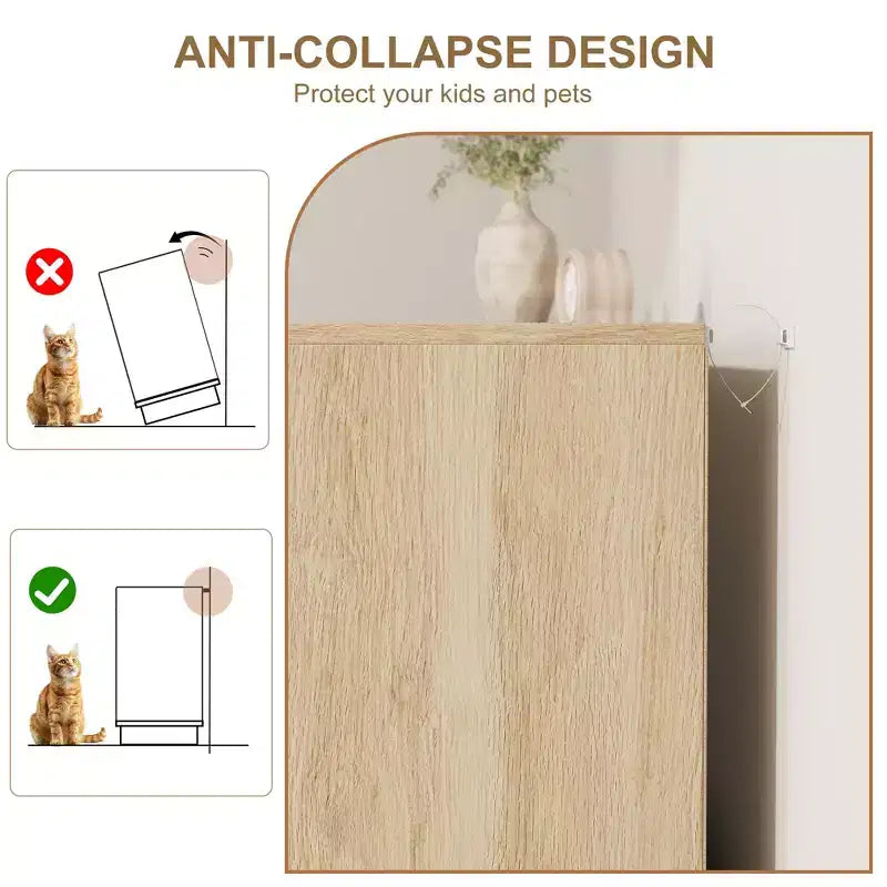 Commode 7 tiroirs en rotin pour chambre, meuble TV en rotin style ferme avec 7 tiroirs de rangement, organisateur polyvalent moderne pour chambre, entrée