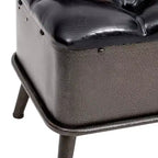 vidaXL Banc de rangement crème Bois d'ingénierie 110 cm Banc de rangement