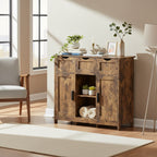 Meubles de rangement, meuble de rangement en bois avec tiroirs et étagères, armoire d'appoint pour salon, chambre, salle de bain