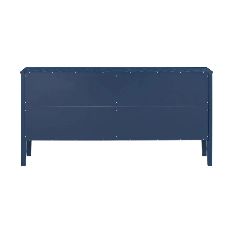 Buffet quatre portes avec motifs de lignes géométriques