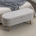 Banc de rangement Banc de chambre avec pieds en bois pour salon chambre