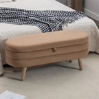 Banc de rangement Banc de chambre avec pieds en bois pour salon chambre