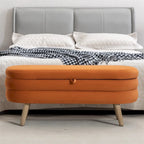 Banc de rangement Banc de chambre avec pieds en bois pour salon chambre