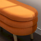 Banc de rangement Banc de chambre avec pieds en bois pour salon chambre