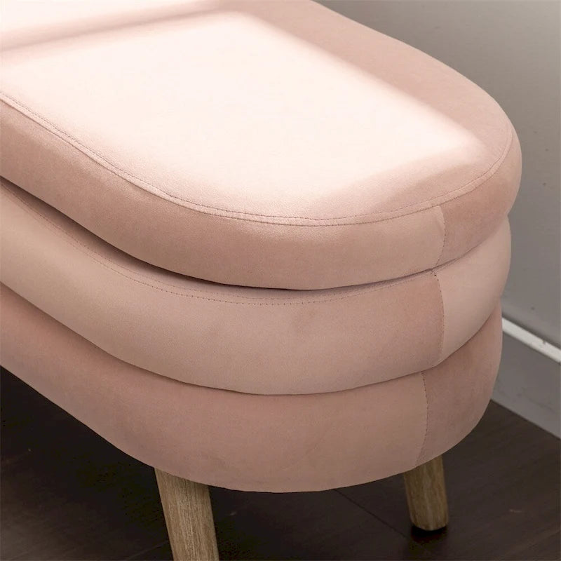 Banc de rangement Banc de chambre avec pieds en bois pour salon chambre