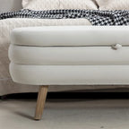 Banc de rangement Banc de chambre avec pieds en bois pour salon chambre