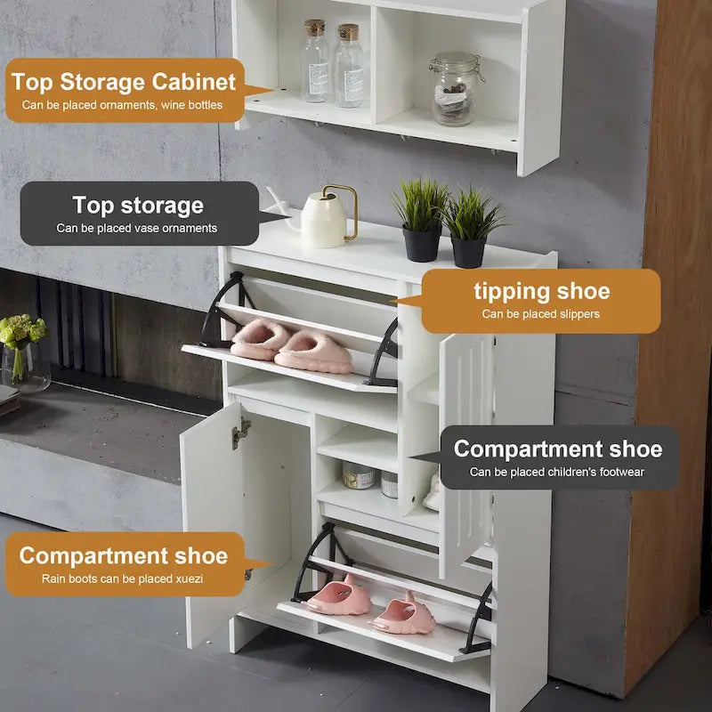 31Meuble à chaussures multifonctionnel