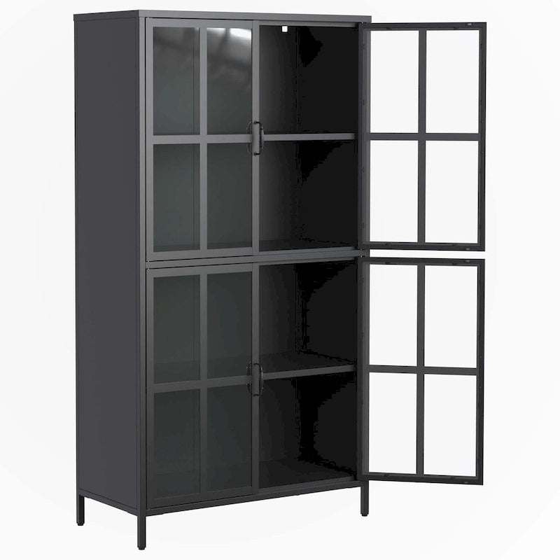 Armoire de rangement métallique noire de qualité supérieure