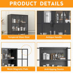 Armoire de rangement métallique noire de qualité supérieure