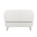 Banc de rangement ottoman ovale avec pieds dorés par - 39.37L x 15.75l x 15.50H