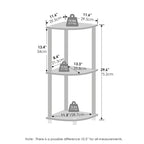 Étagère d'angle multifonctionnelle à 3 niveaux, Étagère de présentation