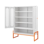 Meuble à chaussures double face de 1,80 m de haut avec cloisons mobiles à double couche et base creuse, conception anti-humidité et antisismique