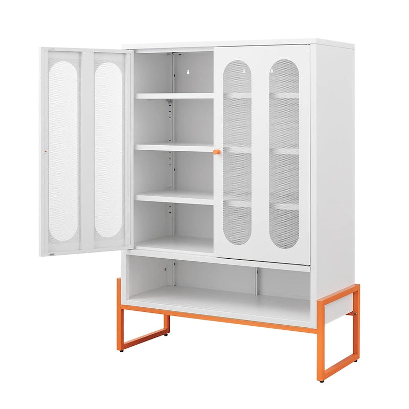 Meuble à chaussures double face de 1,80 m de haut avec cloisons mobiles à double couche et base creuse, conception anti-humidité et antisismique