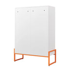 Meuble à chaussures double face de 1,80 m de haut avec cloisons mobiles à double couche et base creuse, conception anti-humidité et antisismique